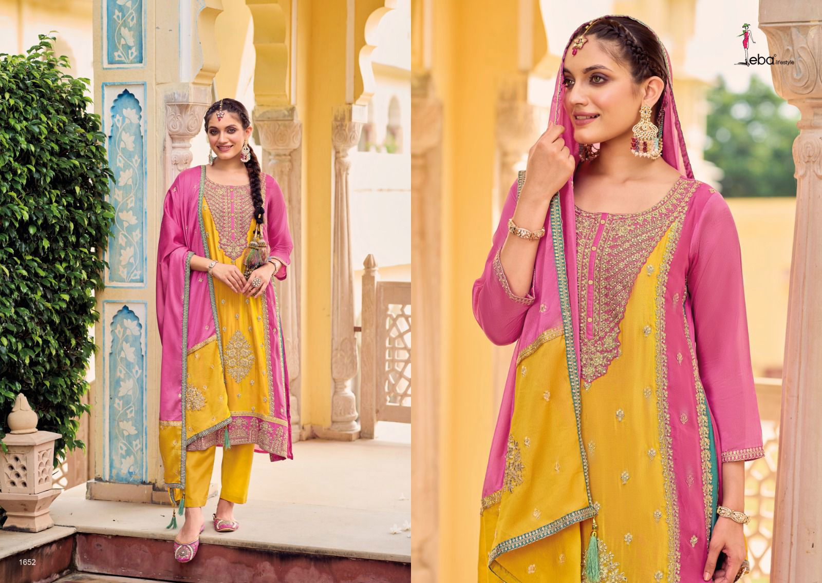 Naaz By Eba Lifestyle Heavy Chinon Salwar Kameez Catalog